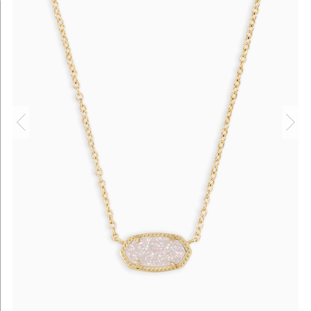 Kendra Scott Eliza Necklace (iridescent druzy)